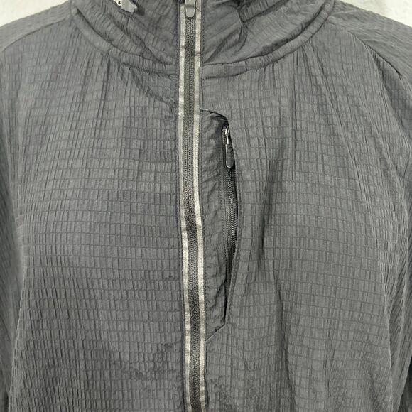 Gymshark Jacket Mens Large Black Speed Evolve Windbreaker Packs Away Hoodie - Picture 2 of 16